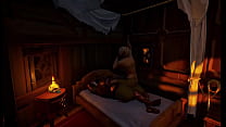 Big Man in Sea of Thieves has a good time on the bed Big Man in Sea of Thieves has a good time on the bed