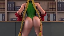 Cammy tiene que pagar una apuesta luego de perder contra Juri Redmoa