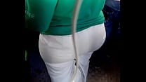 BIg ass green in bus 