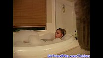 Hidden cam catches girlfriend masturbating in bath Hidden cam catches girlfriend masturbating in bath