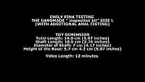 Emily Pink Testing the handmade inspection kit size L  with additional anal fisting  TWT165
