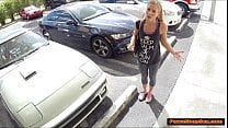 Blonde hottie sells car and gets nailed by pawnshop owner Blonde hottie sells car and gets nailed by pawnshop owner