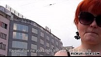 Amateur redhead Eurobabe Florence anal fucked for money