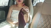 Beautiful girl sex with hot ex boyfriend fucking harder with Louad Moaning in car