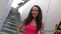 Hot public fuck in a Barcelona alley Hot public fuck in a Barcelona alley
