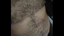 Hairy stud is anal fingered