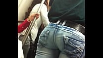 Amazing ass subway public