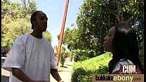 Ebony in a huge bukkake 6