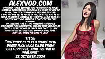 Hotkinkyjo in red snake skin dress fuck huge dildo from oieffur20784 anal fisting amp prolapse Hotkinkyjo in red snake skin dress fuck huge dildo from oieffur20784 anal fisting amp prolapse