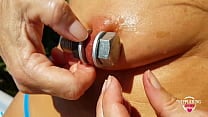 nippleringlover hot masturbating outdoors in pool inserting huge screws in extreme stretched pierced nipples nippleringlover hot masturbating outdoors in pool inserting huge screws in extreme stretched pierced nipples