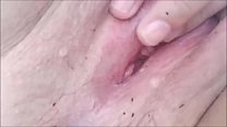 Stunning Milf Masturbating Outdoors Closeup