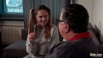 Big boobs teen amazing sex with grandpa Big boobs teen amazing sex with grandpa