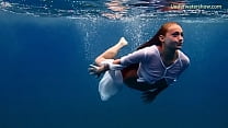 Horny sweet babe in the pool and lesbos in sea at Tenerife Horny sweet babe in the pool and lesbos in sea at Tenerife