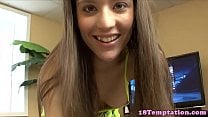 Beautiful 18yo stepsis jerking dick in pov Beautiful 18yo stepsis jerking dick in pov