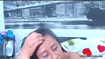 Big tits Latina in thong masturbates on webcam Big tits Latina in thong masturbates on webcam