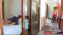 Booby stepmom Jennifer Best threeway sex with young couple Booby stepmom Jennifer Best threeway sex with young couple