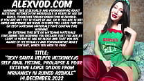 Sexy Santa helper Hotkinkyjo self anal fisting prolapse amp FOUR extreme large dildos from mrhankey in ruined asshole Sexy Santa helper Hotkinkyjo self anal fisting prolapse amp FOUR extreme large dildos from mrhankey in ruined asshole