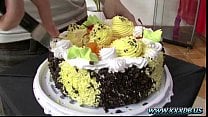 Birthday cake and a blowjob