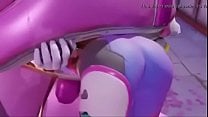D va gets stuck in mech and gets fucked