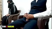 Dick flash in publish in front of muslim girl and fucking her on chair