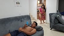Mature Latina gives her stepson the best cock blowjobs