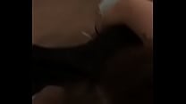 Cheating bitch Boyfriend on the phone while she suck and i play in it Cheating bitch Boyfriend on the phone while she suck and i play in it