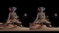 VReal 18K FFM DP with Harley Quinn and Wonder Woman wearing strapless strapon dildo DC comics parody VReal 18K FFM DP with Harley Quinn and Wonder Woman wearing strapless strapon dildo DC comics parody