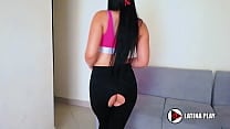 Hot Latina teen gets fucked in yoga pants after workout