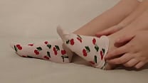 Teasing with socks