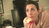 Helena Price Eating 1 and some stretching Helena Price Eating 1 and some stretching