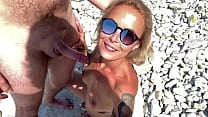 Slender tanned blonde gets fucked on the beach by the sound of waves during a photo shoot Slender tanned blonde gets fucked on the beach by the sound of waves during a photo shoot