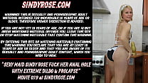 Sexy Maid Sindy Rose fuck her anal hole with extreme dildo amp prolapse Sexy Maid Sindy Rose fuck her anal hole with extreme dildo amp prolapse