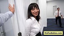 Slutty big tit brunette secretary fucked in the office Sasha Pearl Parker Ambrose