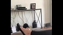 Teasing me in p socks slo mo