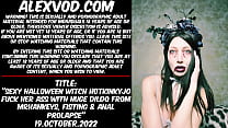 Sexy Halloween witch Hotkinkyjo fuck her ass with huge dildo from mrhankey fisting amp anal prolapse Sexy Halloween witch Hotkinkyjo fuck her ass with huge dildo from mrhankey fisting amp anal prolapse