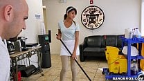 BANGBROS The new cleaning lady swallows a load