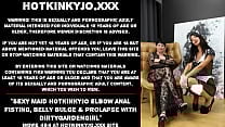 Sexy maid Hotkinkyjo elbow anal fisting belly bulge amp prolapse with Dirtygardengirl Sexy maid Hotkinkyjo elbow anal fisting belly bulge amp prolapse with Dirtygardengirl