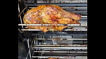 Strange Ritual in a Rotisserie  ndash  Hypnotic Rotating Chicken