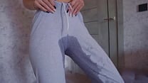 OMG Did I piss on my sweatpants Female Desperation Pee Free