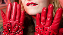red gloves fetish and fur model Arya Arya Grander