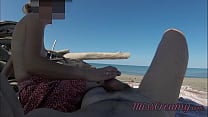 Strangers caught my wife touching and masturbating my cock on a public nude beach Real amateur french MissCreamy Strangers caught my wife touching and masturbating my cock on a public nude beach Real amateur french MissCreamy