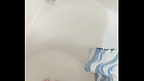 Paris Daniels feet in the shower after a hard workout