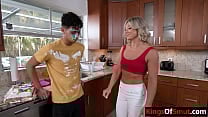 Fit MILF step mom gives step son a special b day gift Fit MILF step mom gives step son a special b day gift