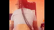 Ebony twerking for