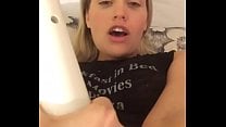 Blonde solo orgasm