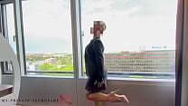 my private secretary risky hotel room window fuck in the business meeting break my private secretary risky hotel room window fuck in the business meeting break