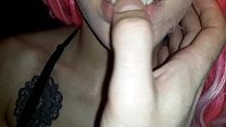 Hot Cum on my Face Hot Cum on my Tits and Hot Cum on my Sexy Lingerie POV
