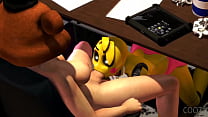 Toy Chica d aacute ndole una mamada al Guard iacute a