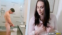 BANGBROS Stepmom Chanel Preston Catches Jerking Off In Bathroom