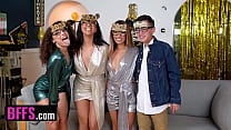 New Year Party Gets Wild For Horny Ebony Besties Clara Trinity Willow Ryder amp Ameena Green BFFS New Year Party Gets Wild For Horny Ebony Besties Clara Trinity Willow Ryder amp Ameena Green BFFS